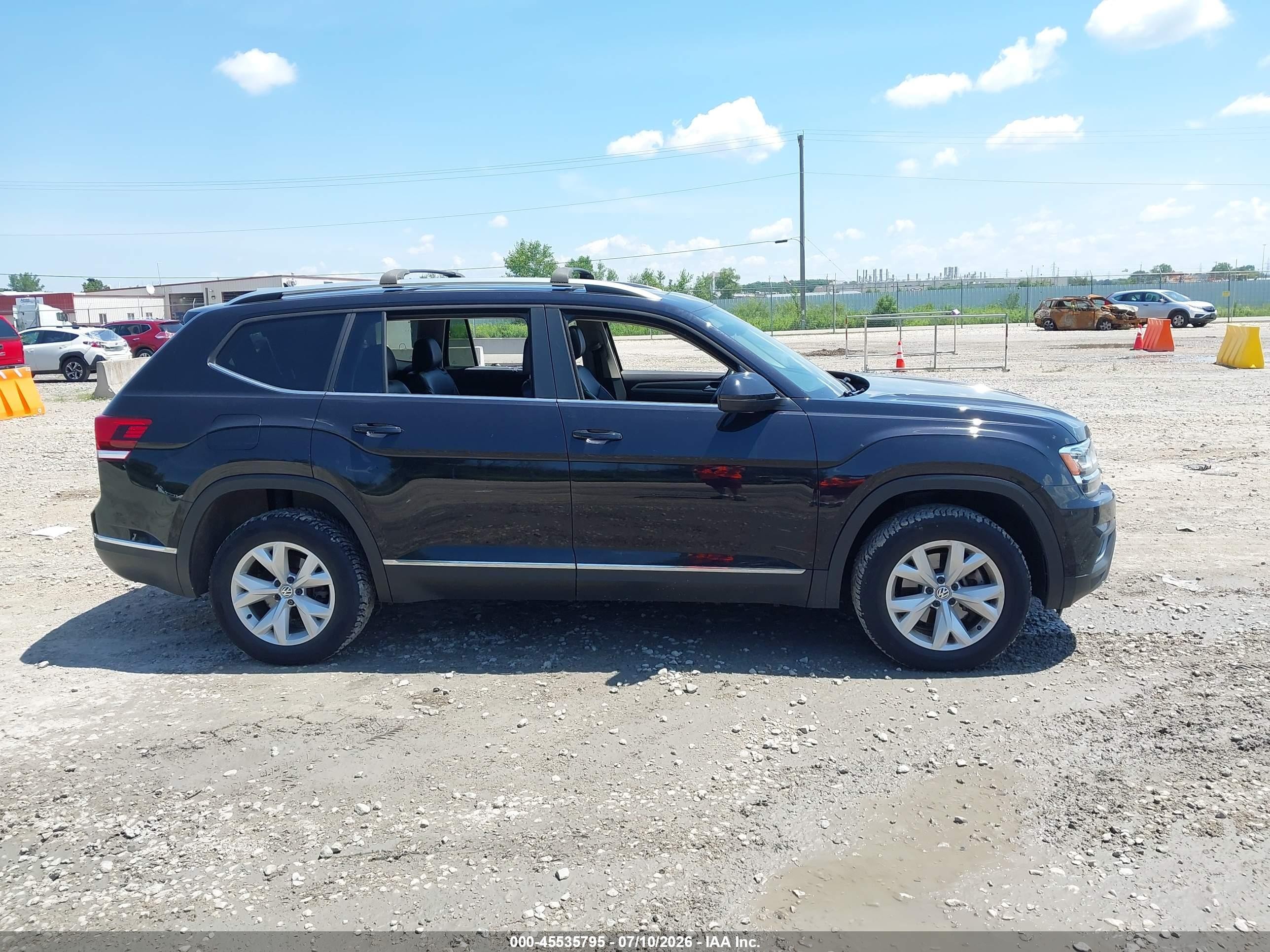2018 Volkswagen Atlas 3.6l V6 Sel Blue vin: 1V2MR2CA2JC594273