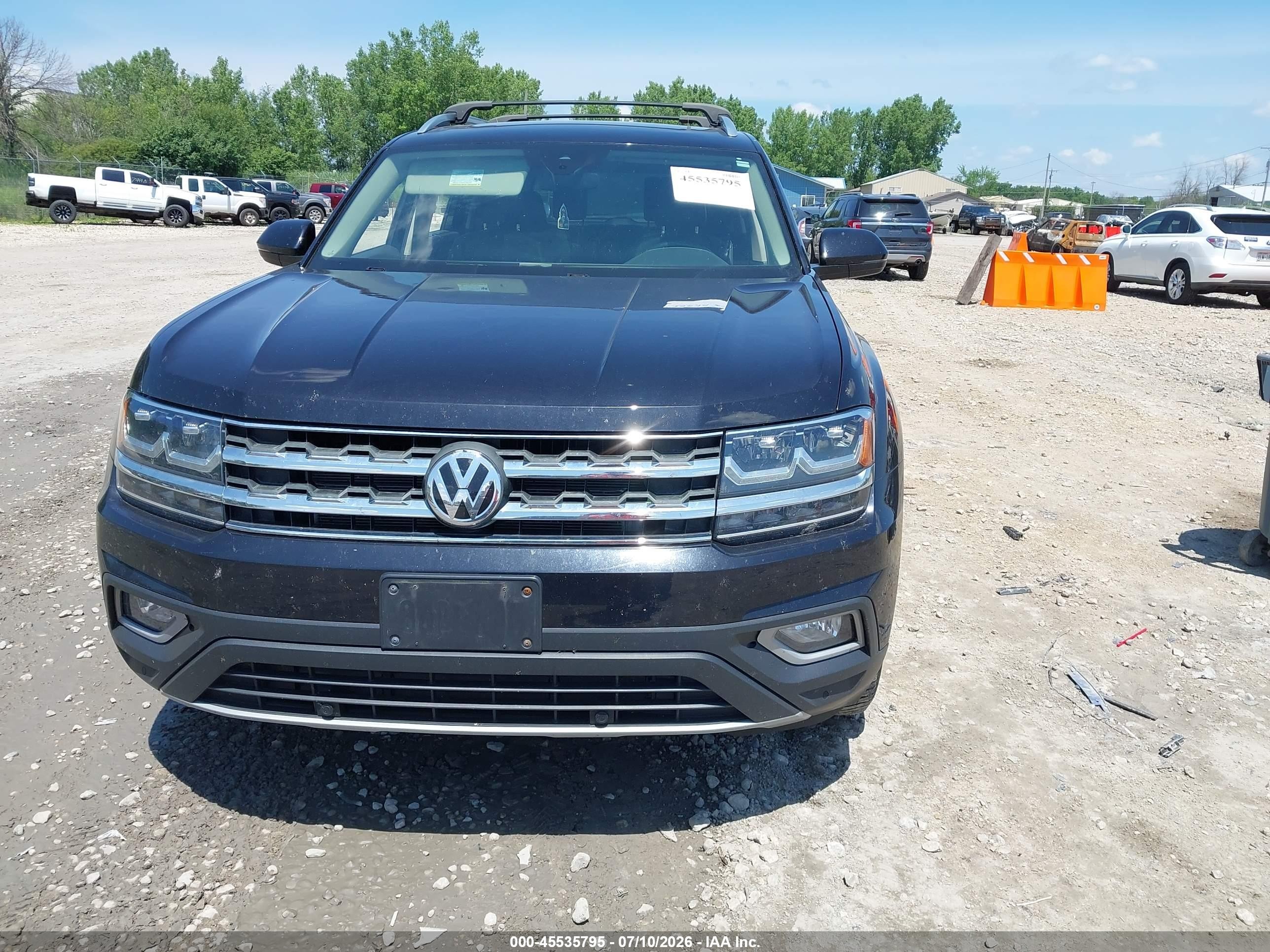 2018 Volkswagen Atlas 3.6l V6 Sel Blue vin: 1V2MR2CA2JC594273