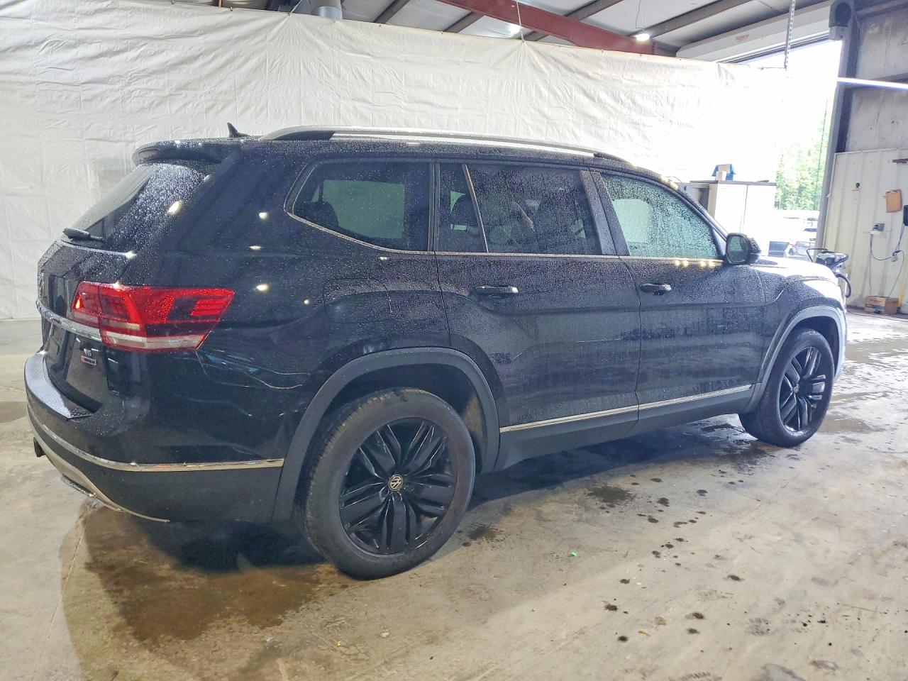 2019 Volkswagen Atlas Sel Black vin: 1V2MR2CA6KC521439