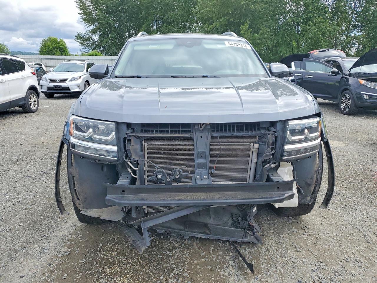 2019 Volkswagen Atlas Sel Gray vin: 1V2MR2CA9KC546674