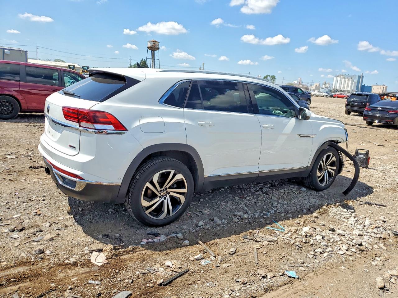 2020 Volkswagen Atlas Cross Sport Sel Premium White vin: 1V2NE2CA7LC216971