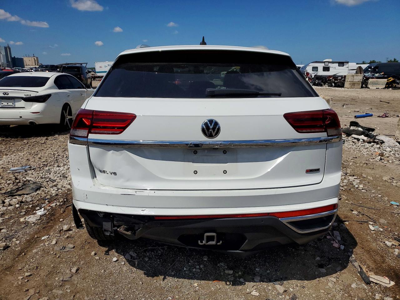 2020 Volkswagen Atlas Cross Sport Sel Premium White vin: 1V2NE2CA7LC216971