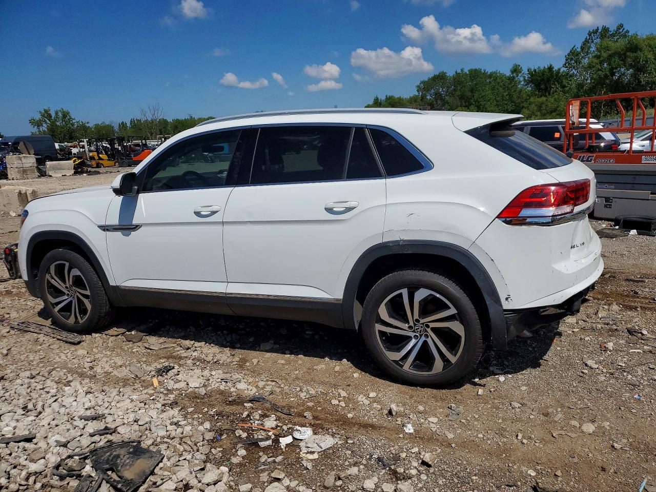 2020 Volkswagen Atlas Cross Sport Sel Premium White vin: 1V2NE2CA7LC216971