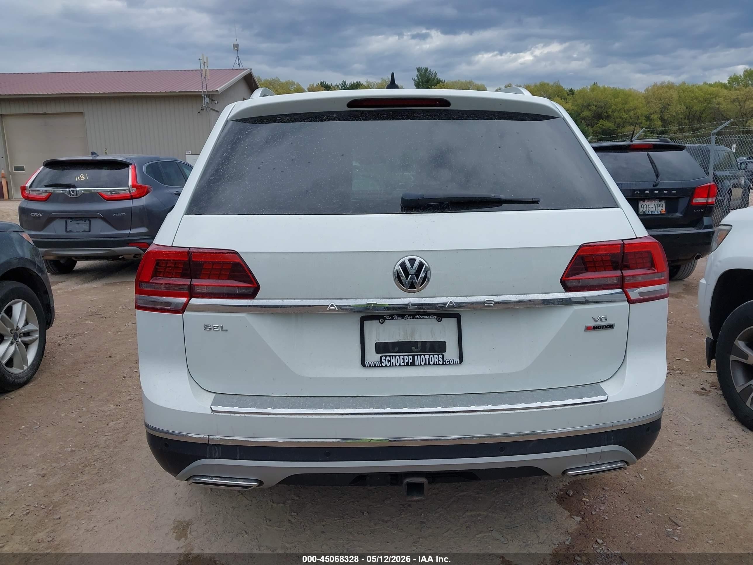 2018 Volkswagen Atlas 3.6l V6 Sel Premium White vin: 1V2NR2CA0JC553676