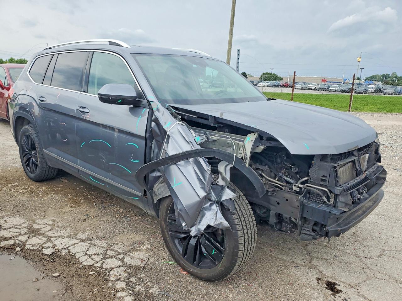 2019 Volkswagen Atlas Sel Premium Gray vin: 1V2NR2CA0KC582676