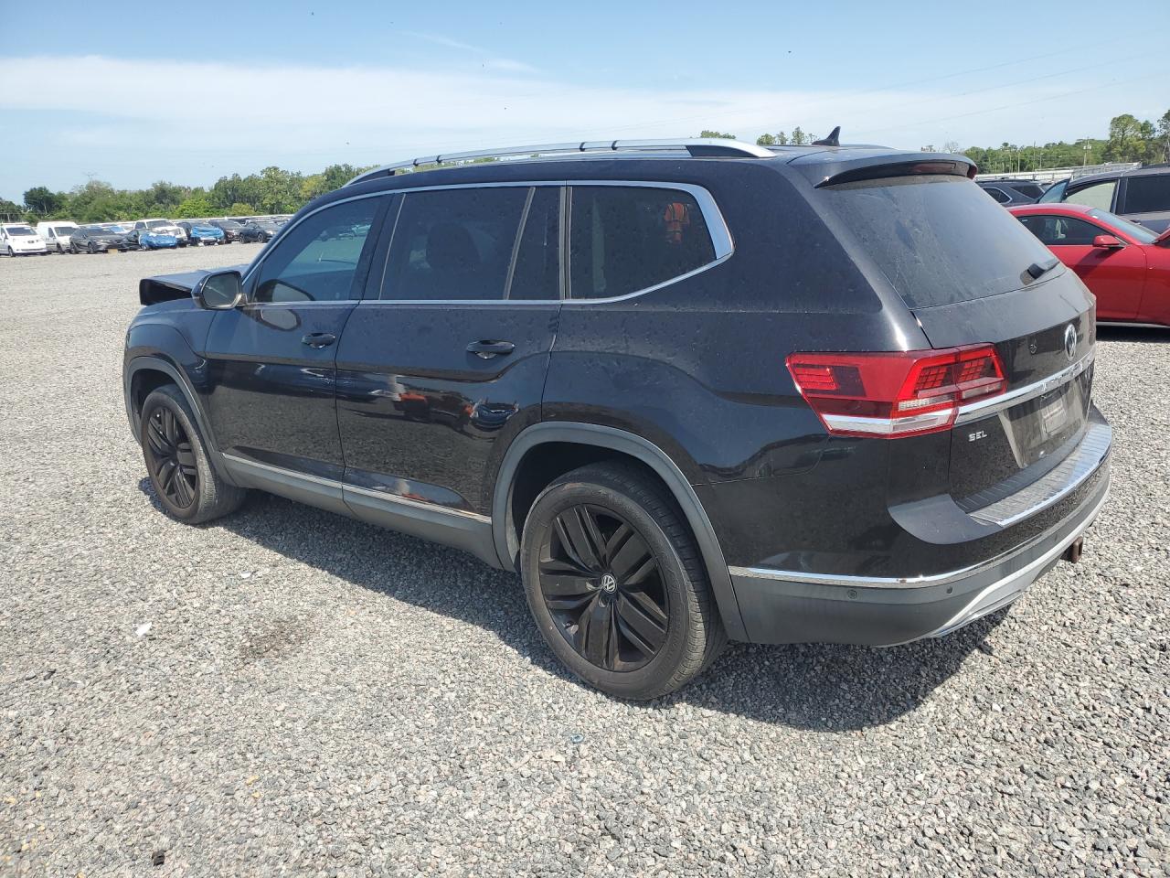 2018 Volkswagen Atlas Sel Premium Черный vin: 1V2NR2CA4JC579049