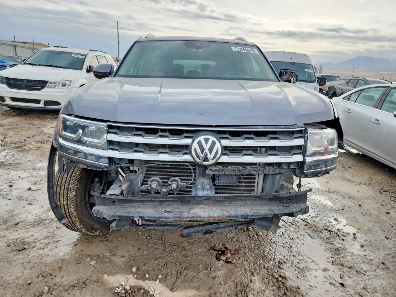 2018 Volkswagen Atlas Sel Premium Gray vin: 1V2NR2CA6JC584480