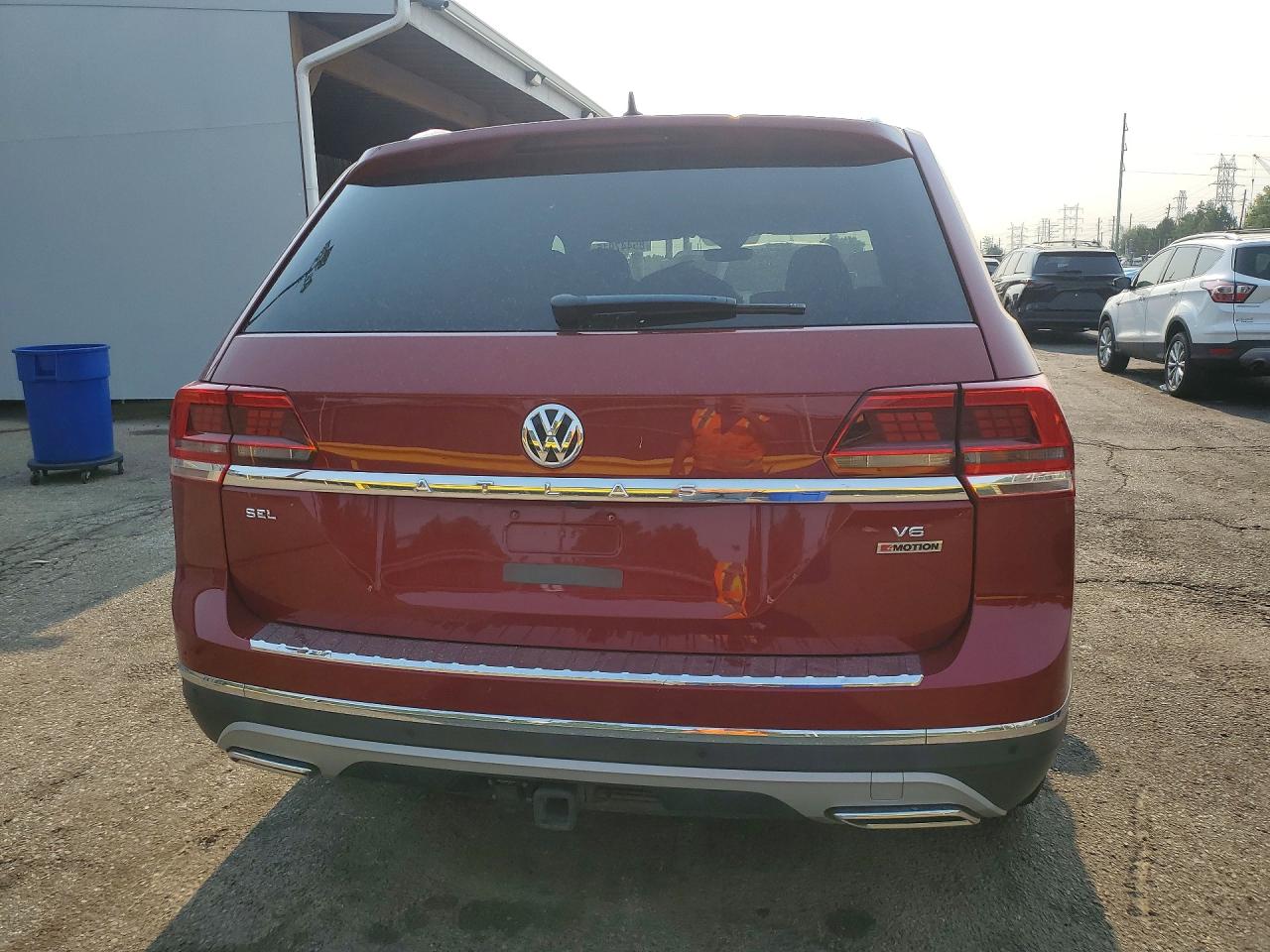 2019 Volkswagen Atlas Sel Premium Maroon vin: 1V2NR2CA8KC585194
