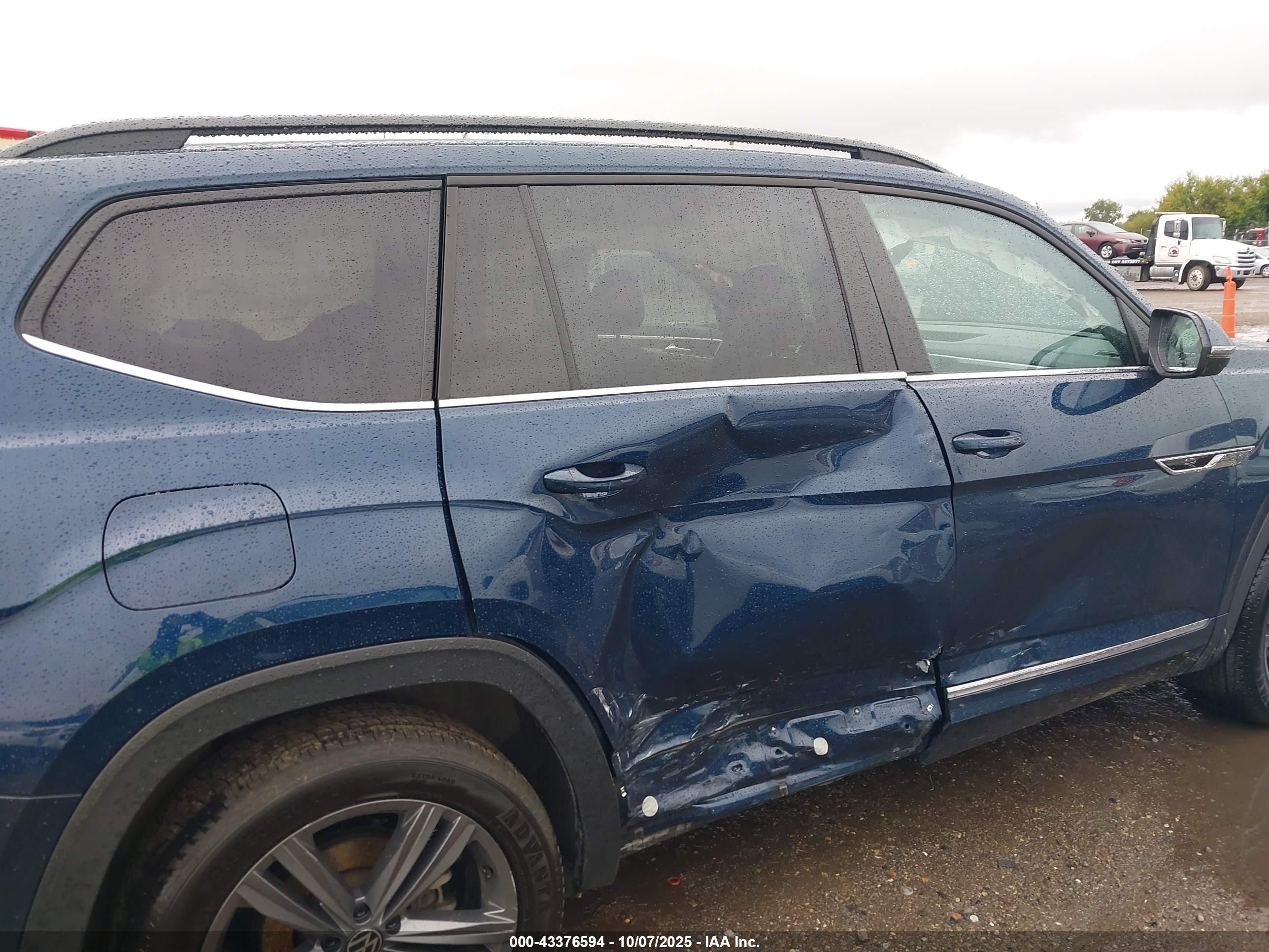 2021 Volkswagen Atlas 3.6l V6 Se W/technology R-line Синий vin: 1V2NR2CA9MC603219