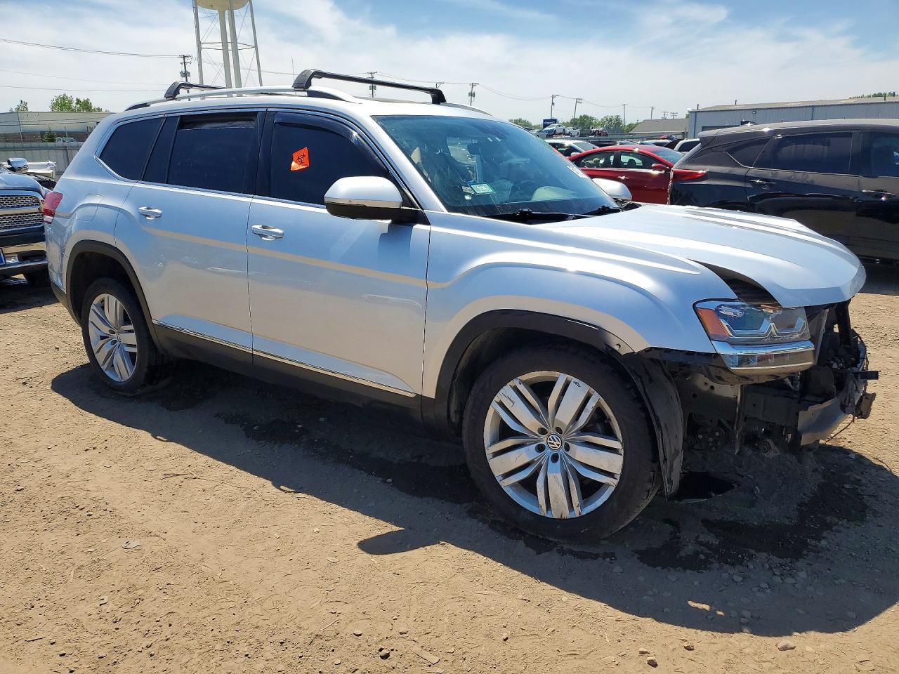 2019 Volkswagen Atlas Sel Premium Silver vin: 1V2NR2CAXKC574052