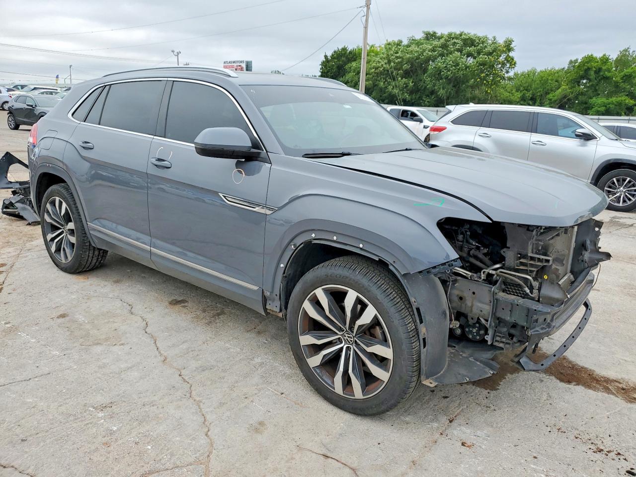2020 Volkswagen Atlas Cross Sport Sel R-line Gray vin: 1V2RE2CA8LC220030
