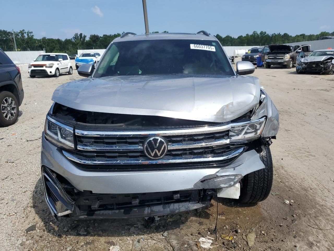 2021 Volkswagen Atlas Se Silver vin: 1V2RR2CA6MC579687