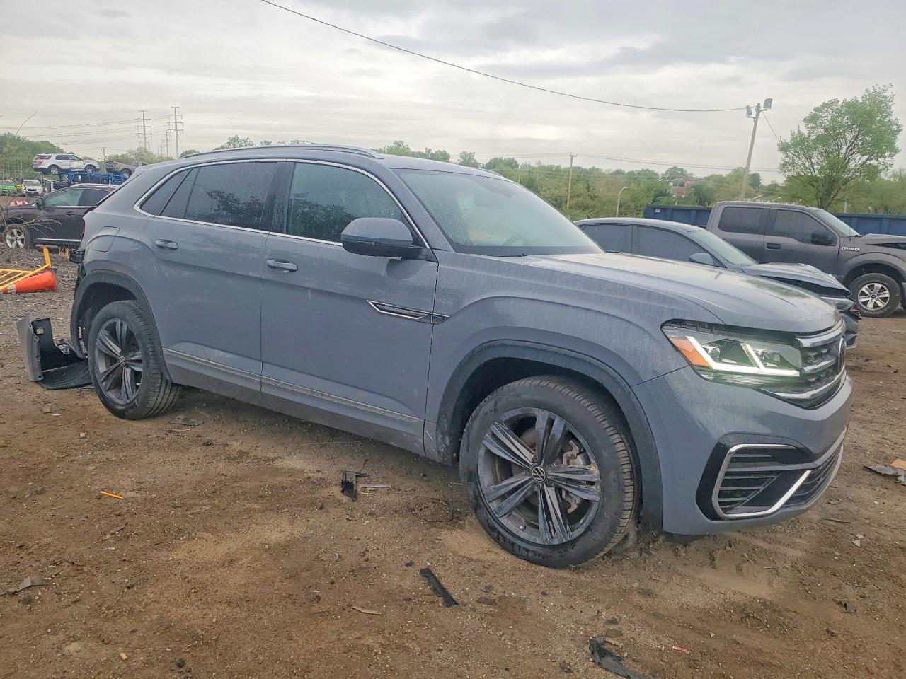2022 Volkswagen Atlas Cross Gray vin: 1V2SC2CA7NC217145