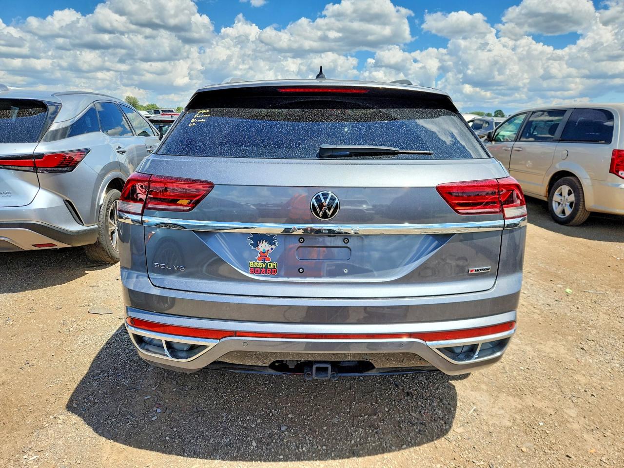 2020 Volkswagen Atlas Cross Sport Sel Premium R-line Gray vin: 1V2TE2CA7LC231235