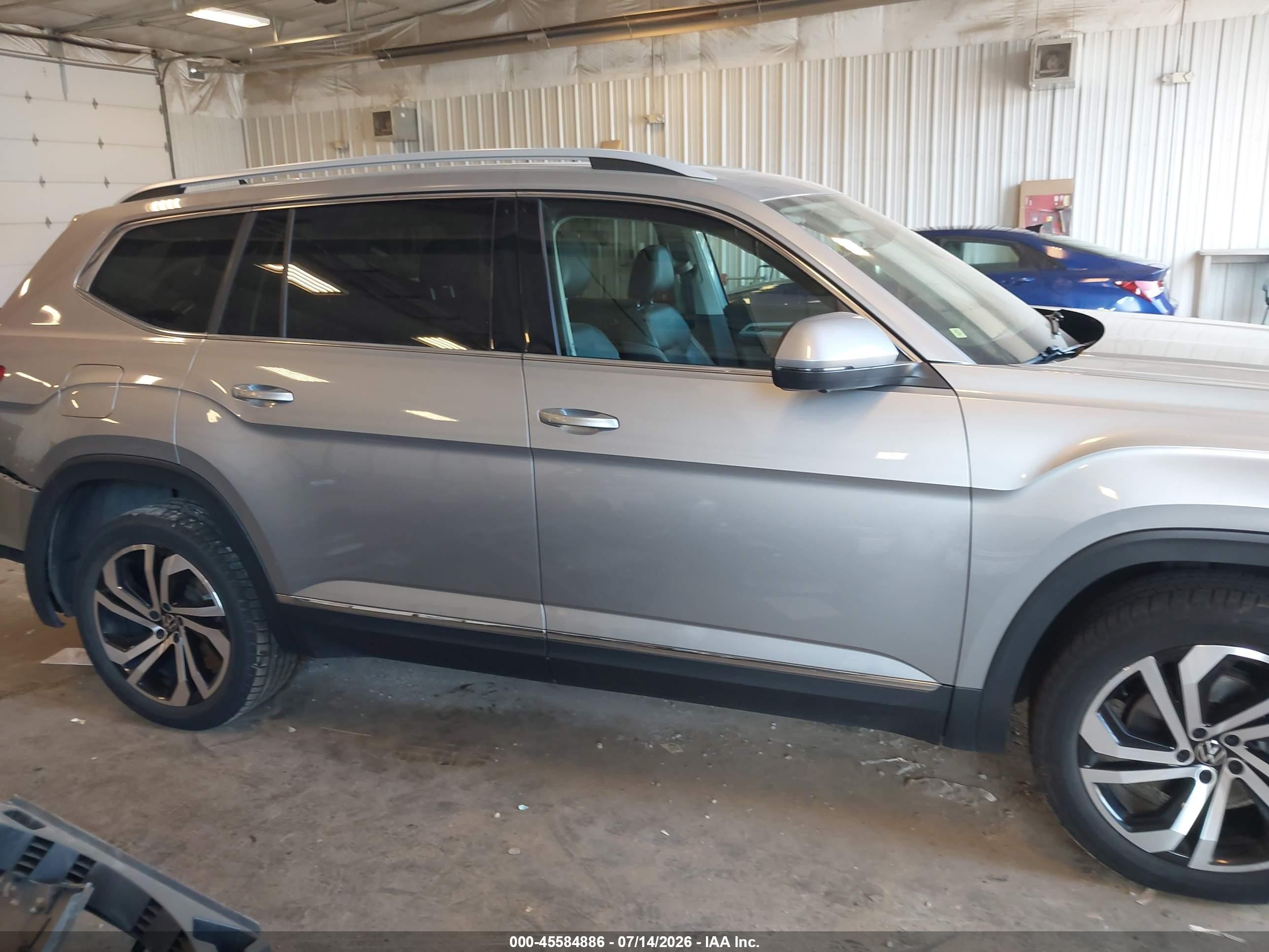 2021 Volkswagen Atlas 2.0t Sel Premium Silver vin: 1V2TP2CA6MC608195