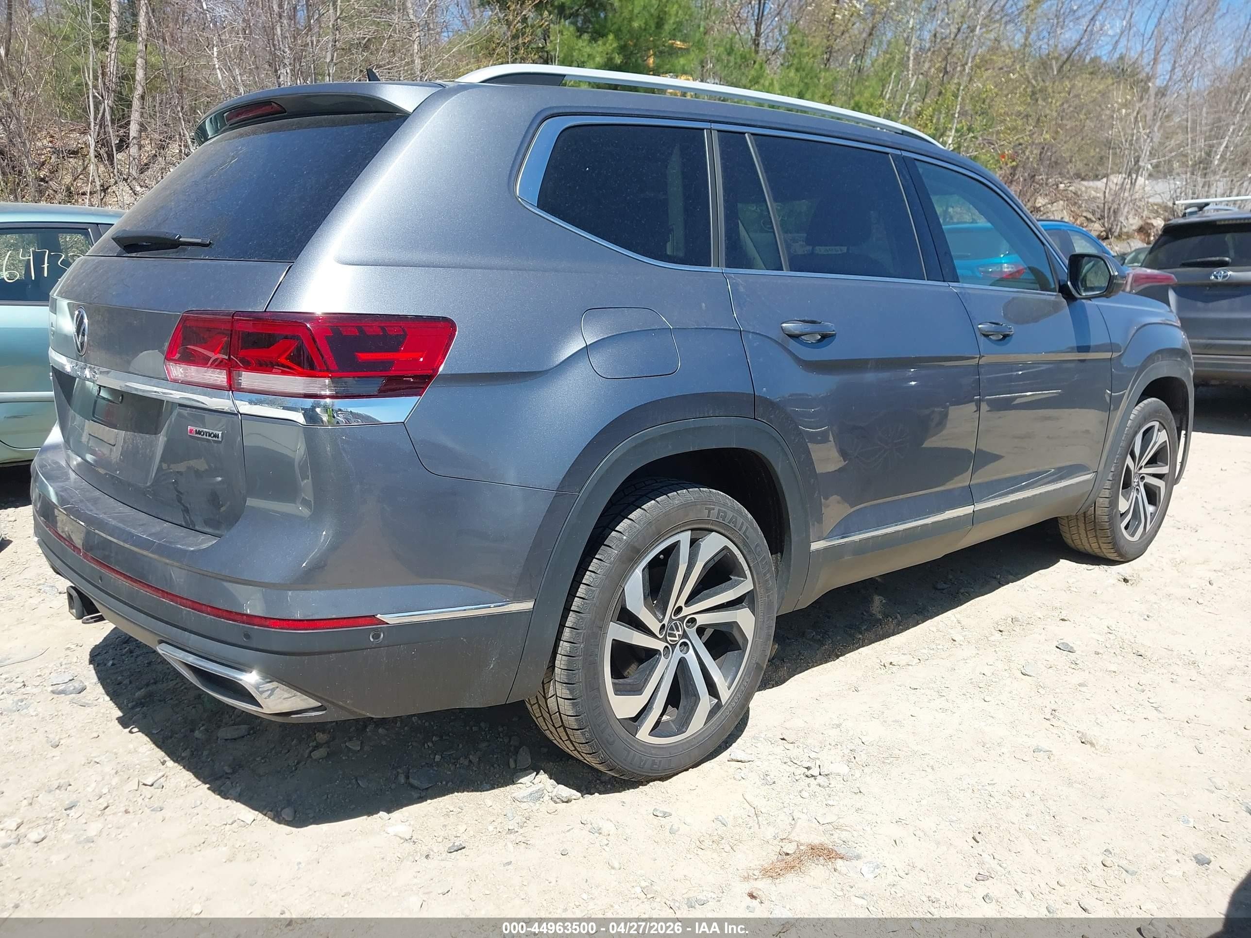2021 Volkswagen Atlas 3.6l V6 Sel Premium Серый vin: 1V2TR2CA4MC571934