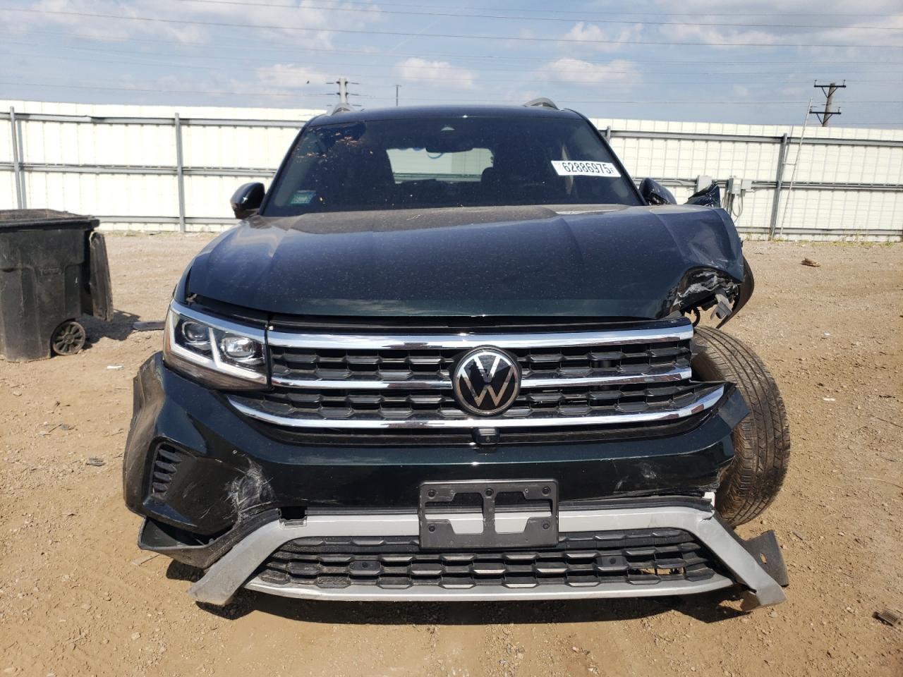 2021 Volkswagen Atlas Sel Premium Черный vin: 1V2TR2CA7MC572253