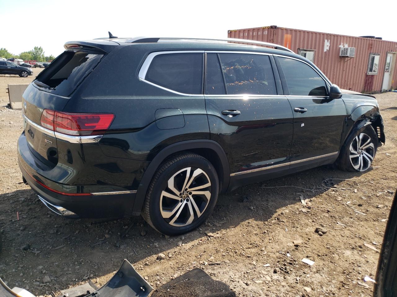 2021 Volkswagen Atlas Sel Premium Черный vin: 1V2TR2CA7MC572253