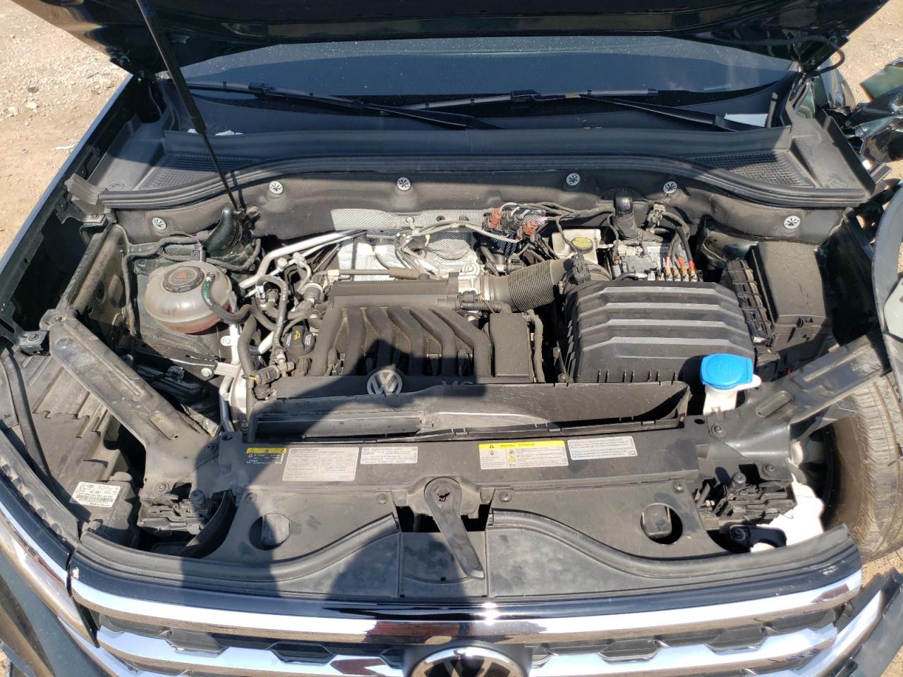 2021 Volkswagen Atlas Sel Premium Черный vin: 1V2TR2CA7MC572253