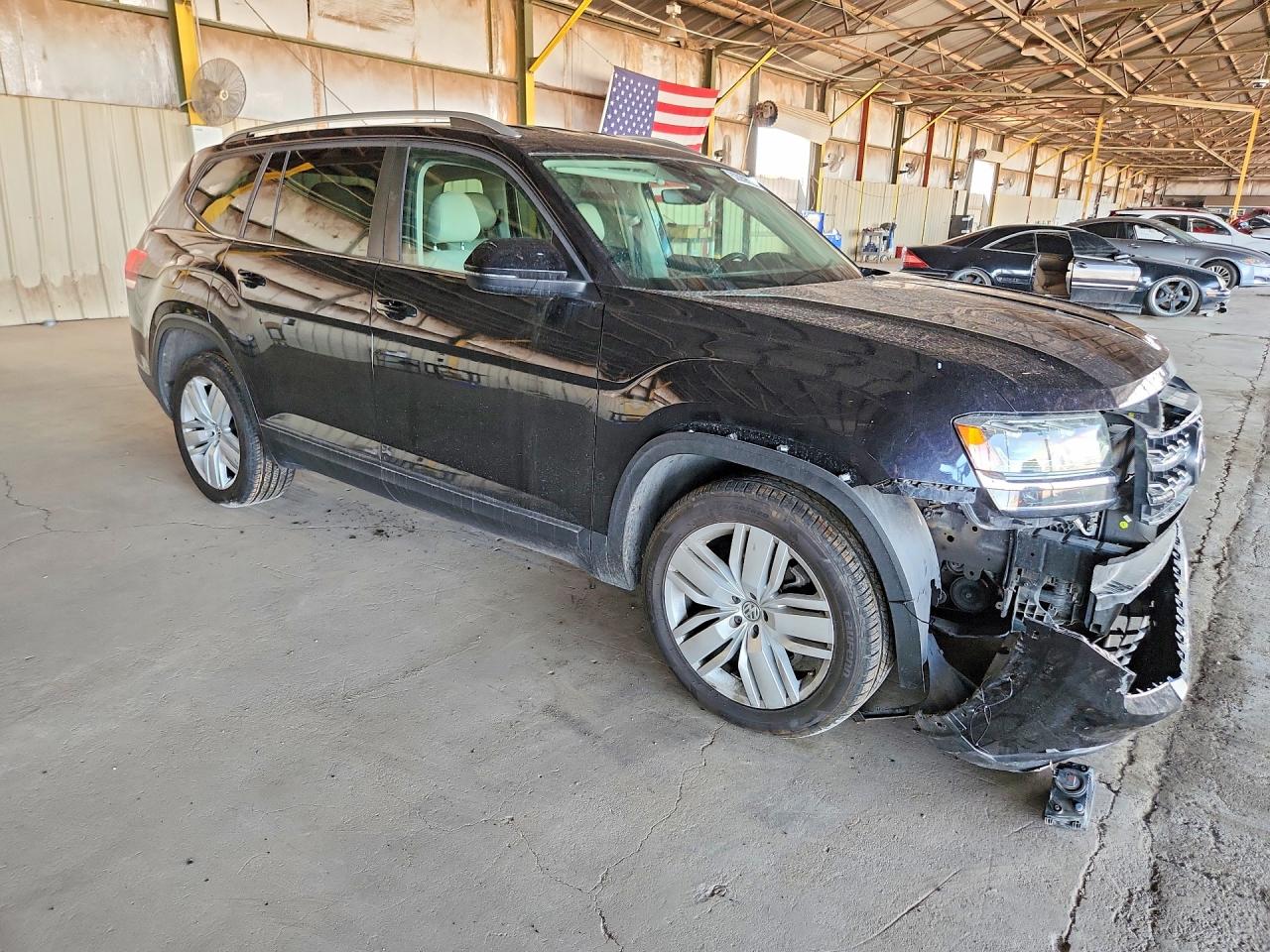 2019 Volkswagen Atlas Se Black vin: 1V2UR2CA5KC503336