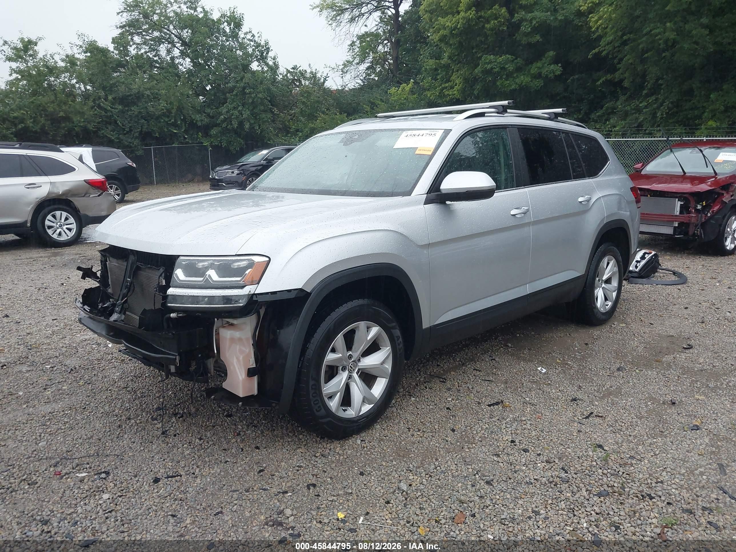 2019 Volkswagen Atlas 3.6l V6 Se W/technology Silver vin: 1V2UR2CA6KC554411