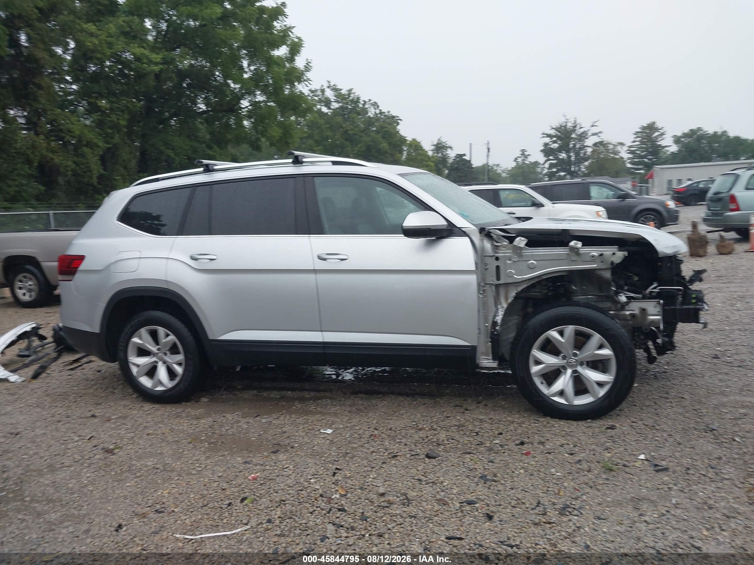 2019 Volkswagen Atlas 3.6l V6 Se W/technology Silver vin: 1V2UR2CA6KC554411