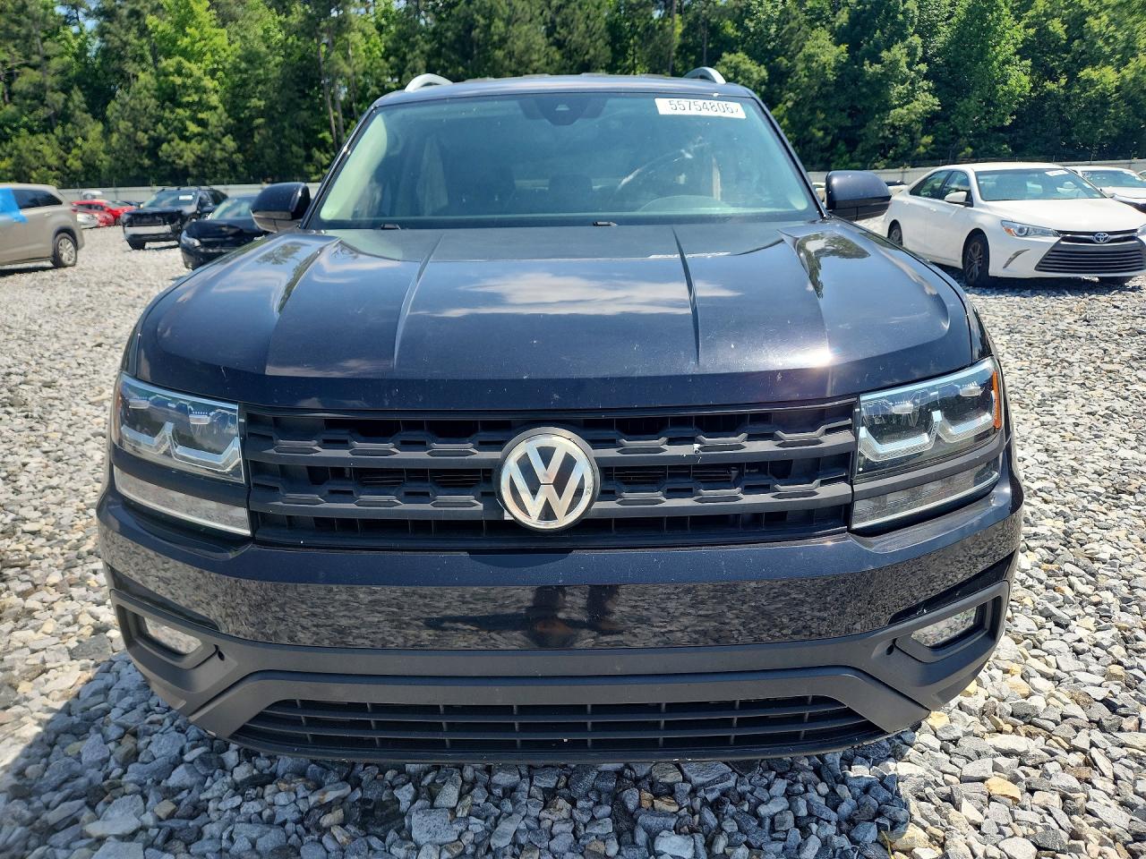2019 Volkswagen Atlas Se Black vin: 1V2UR2CA9KC544083