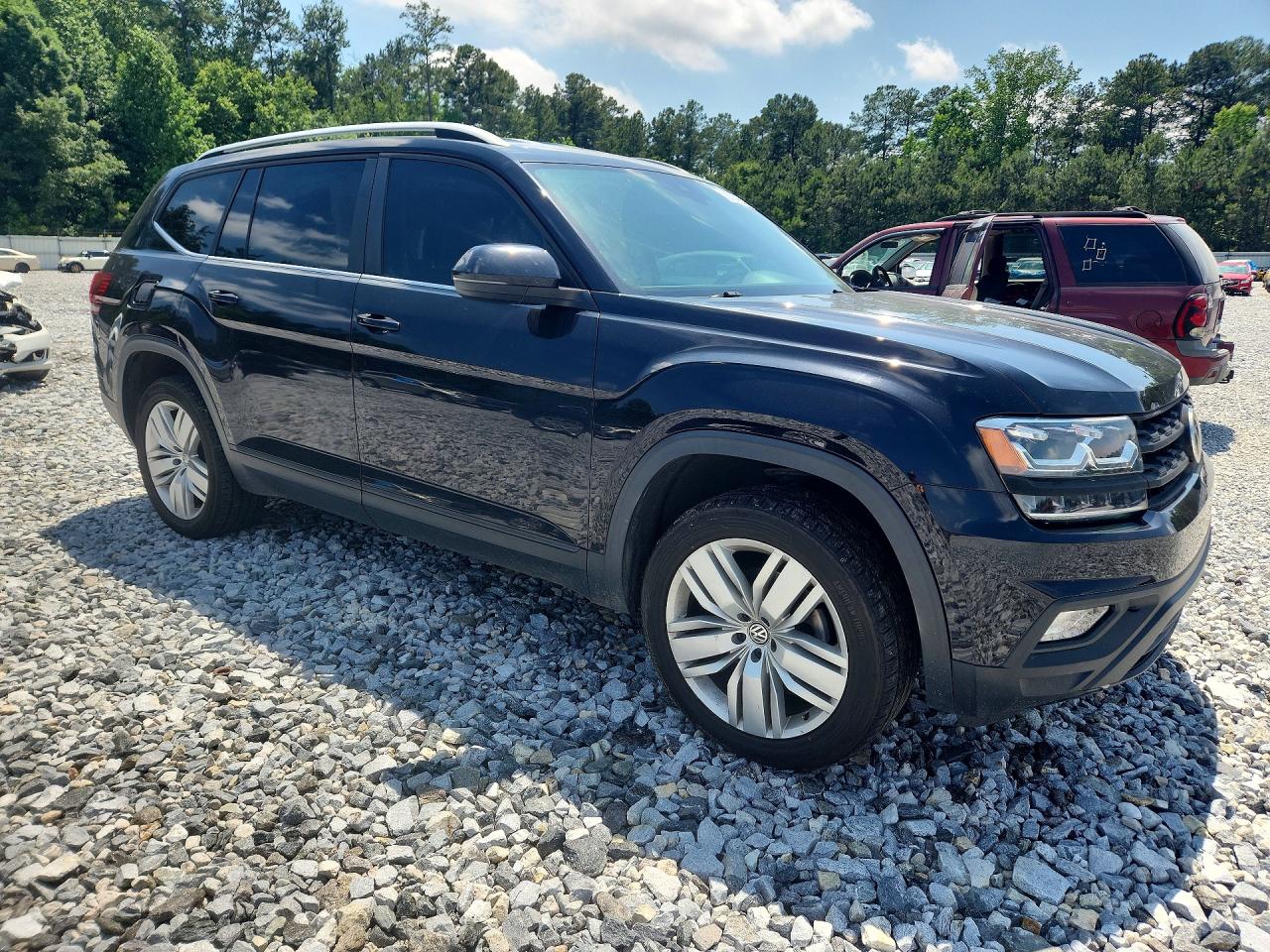 2019 Volkswagen Atlas Se Black vin: 1V2UR2CA9KC544083