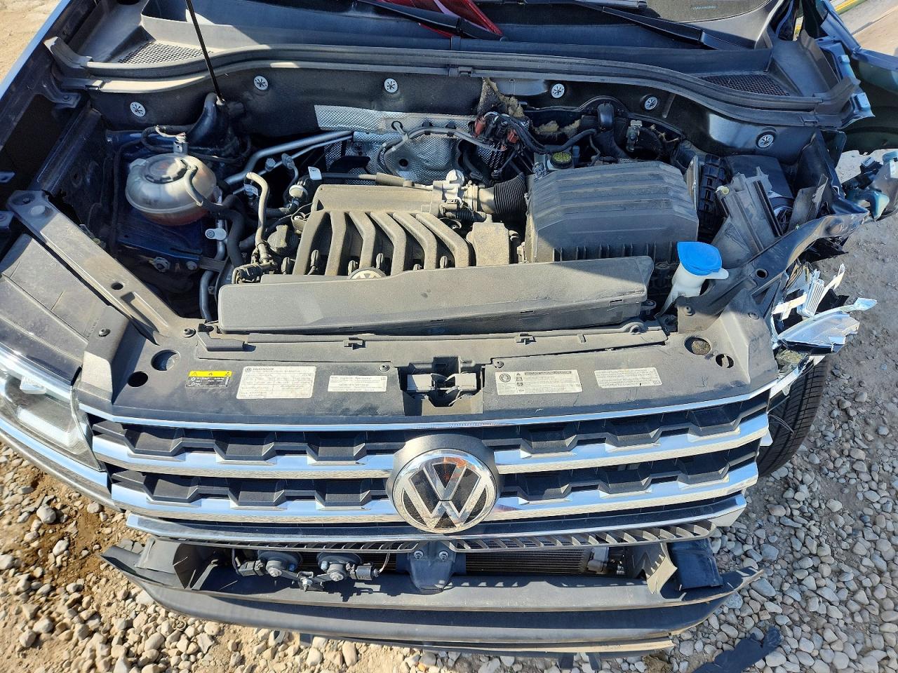 2019 Volkswagen Atlas Se Blue vin: 1V2UR2CAXKC565802