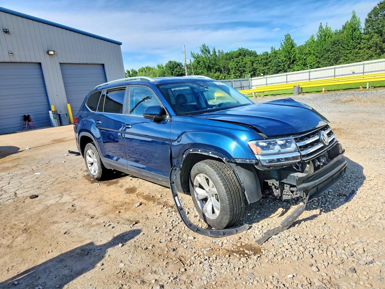 2019 Volkswagen Atlas Se Blue vin: 1V2UR2CAXKC565802