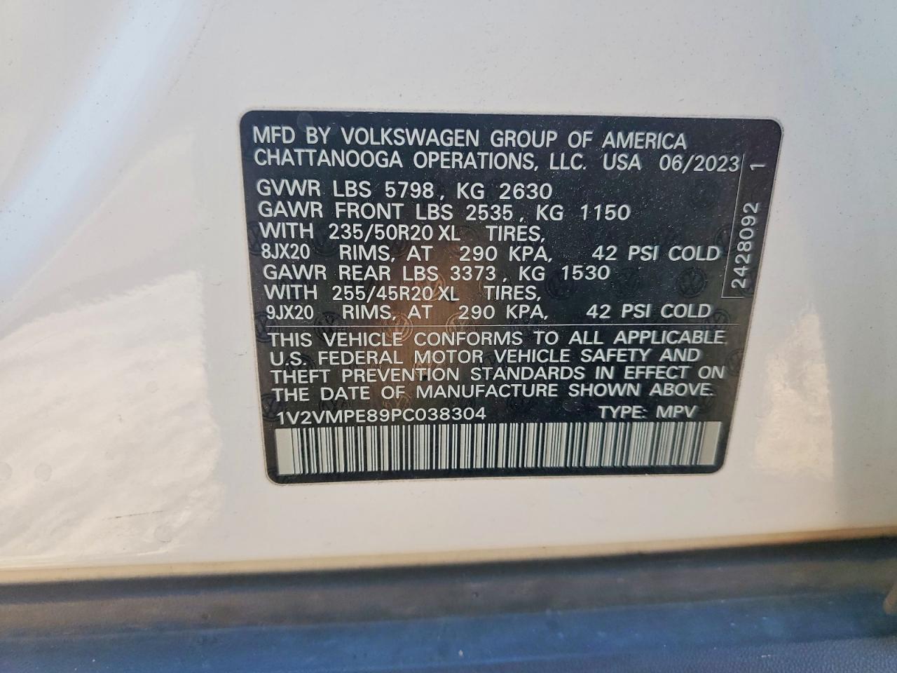 2023 Volkswagen Id.4 Pro S White vin: 1V2VMPE89PC038304