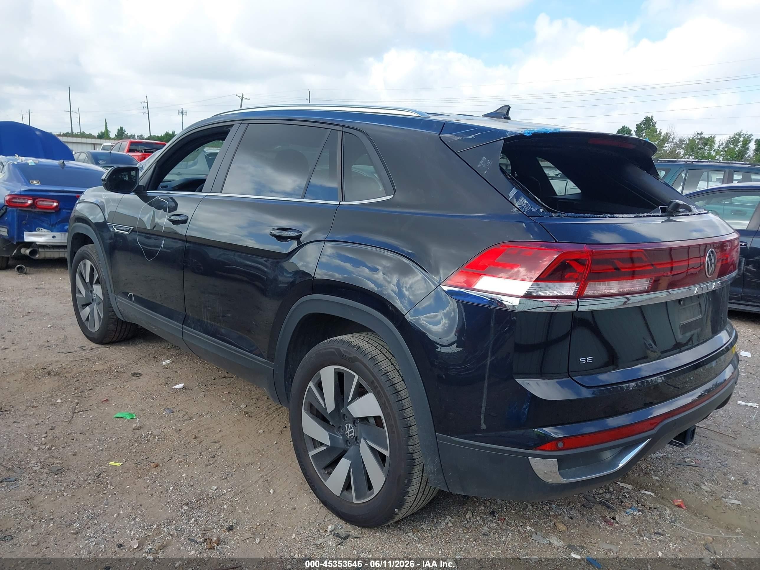 2026 Volkswagen Atlas Cross Sport Se With Technology Black vin: 1V2WC2CA5TC213769
