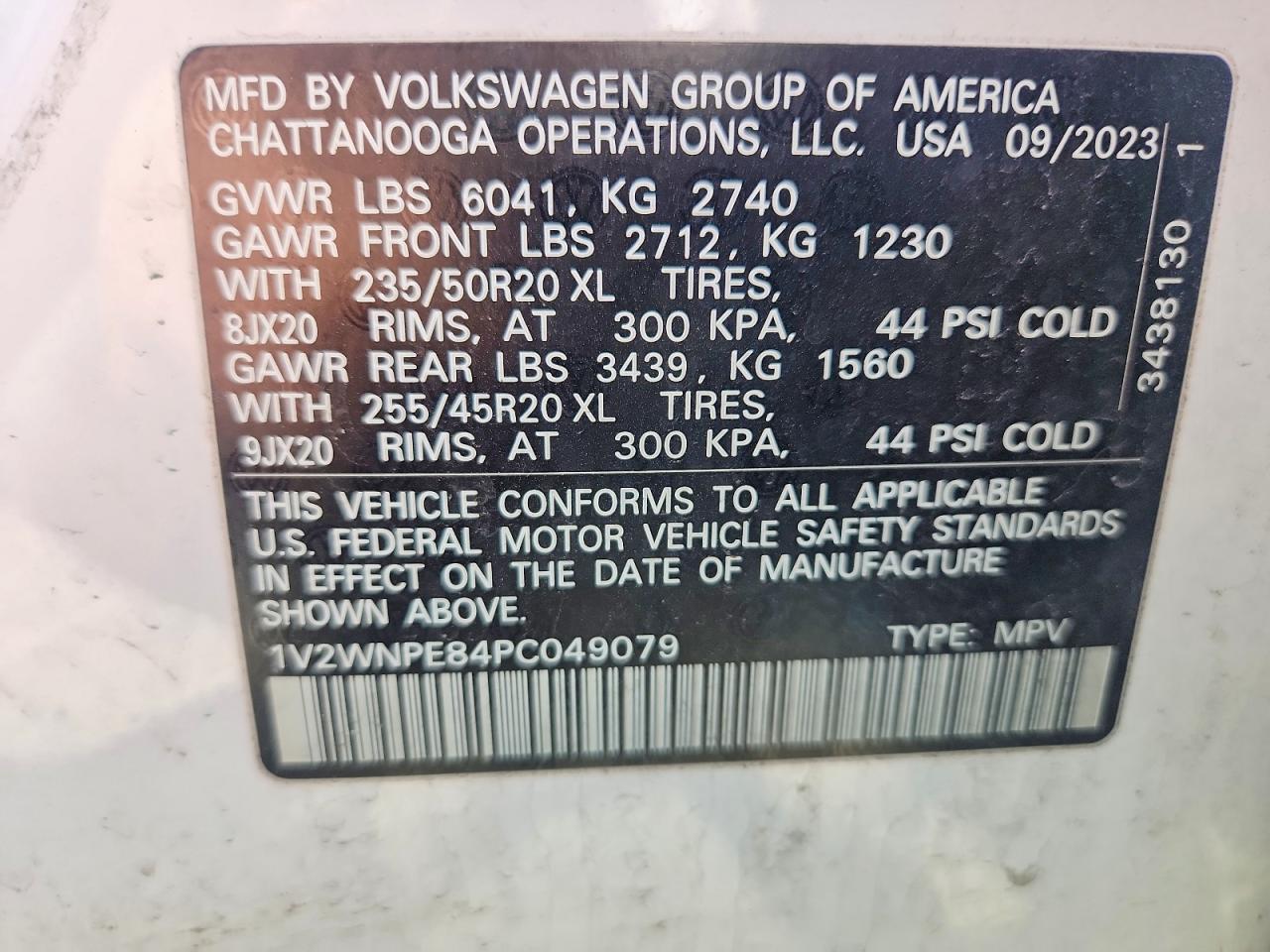 2023 Volkswagen Id.4 Pro S White vin: 1V2WNPE84PC049079