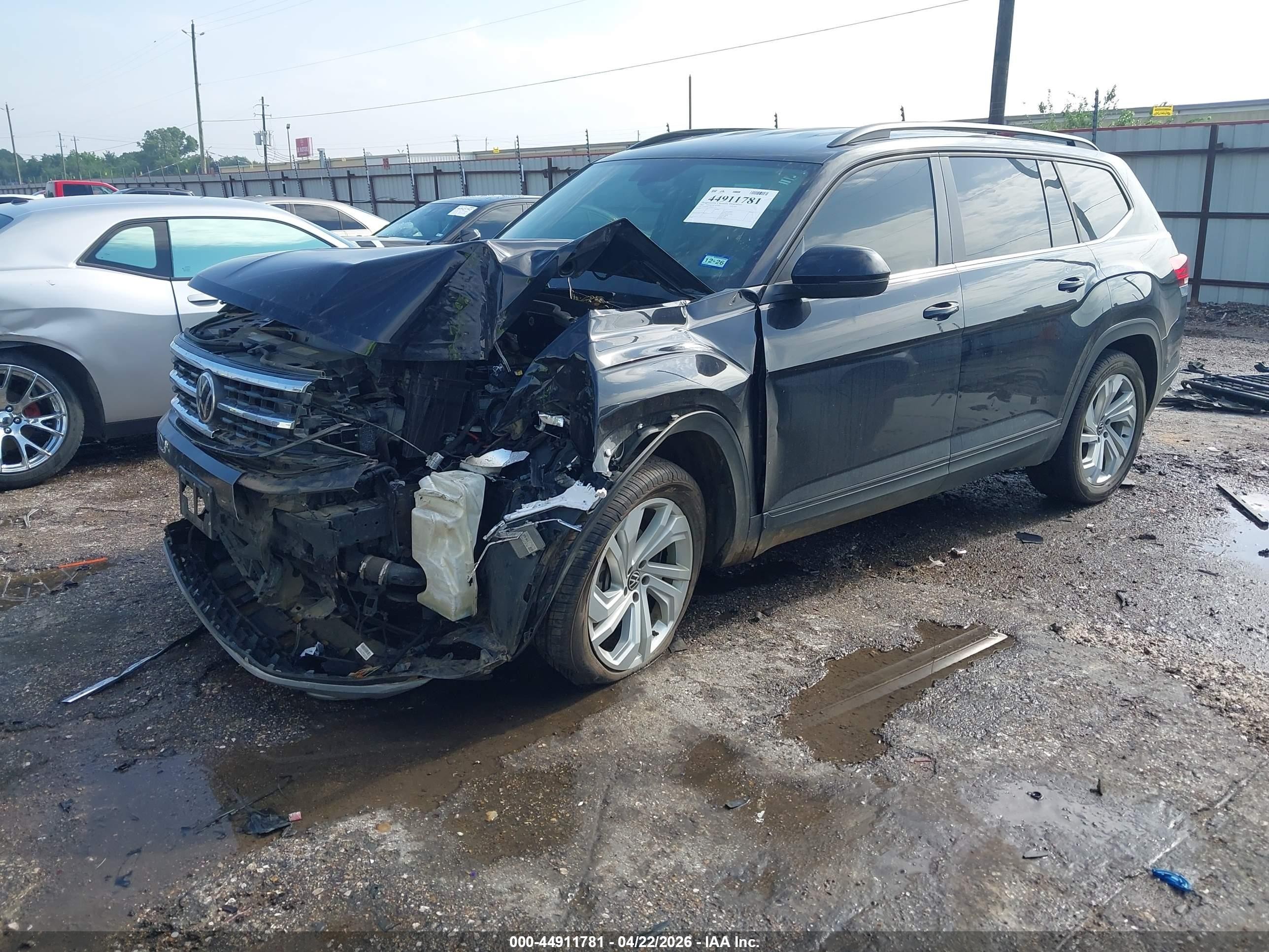 2022 Volkswagen Atlas 2.0t Se W/technology Black vin: 1V2WP2CA2NC541125