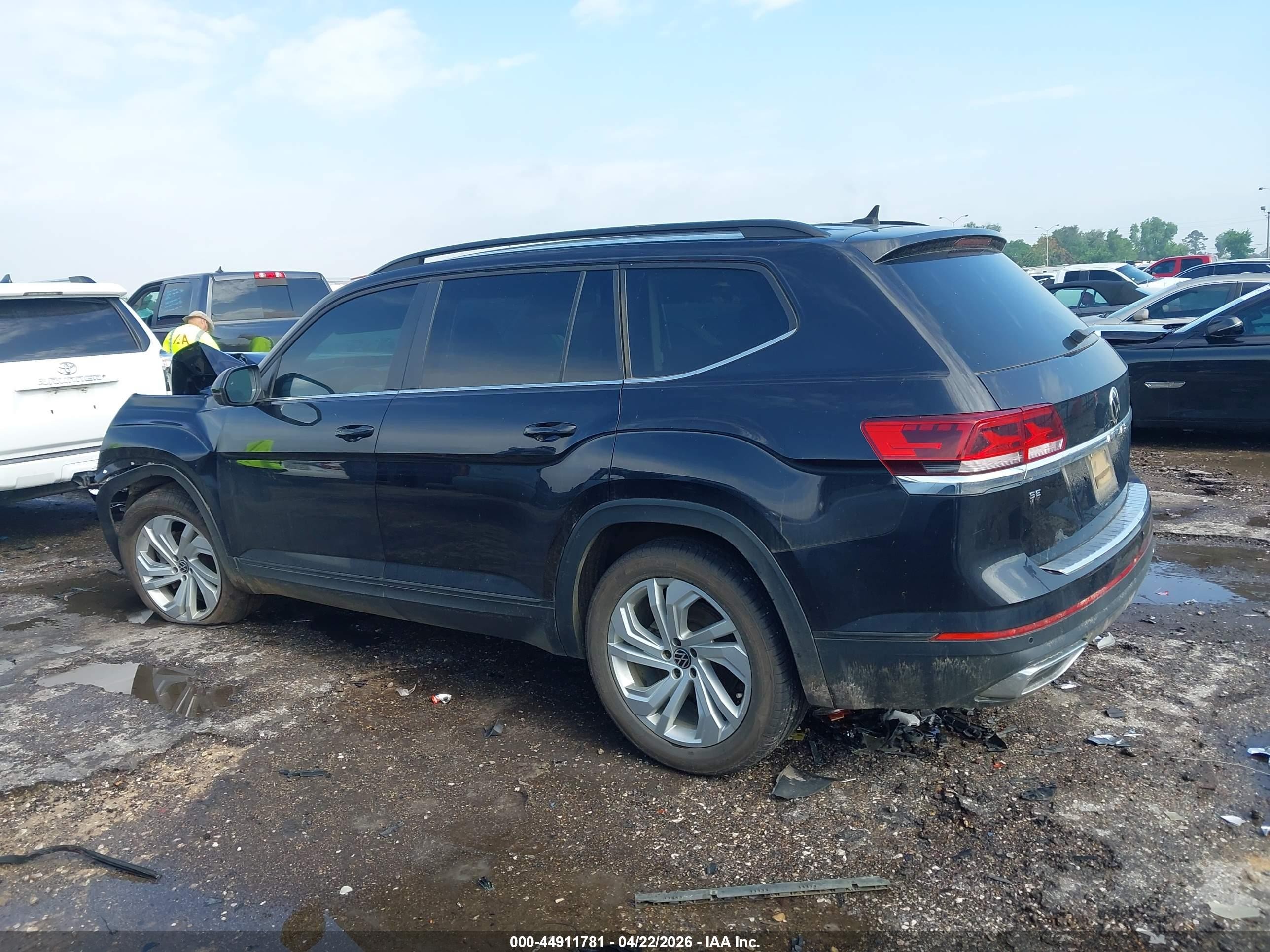 2022 Volkswagen Atlas 2.0t Se W/technology Black vin: 1V2WP2CA2NC541125