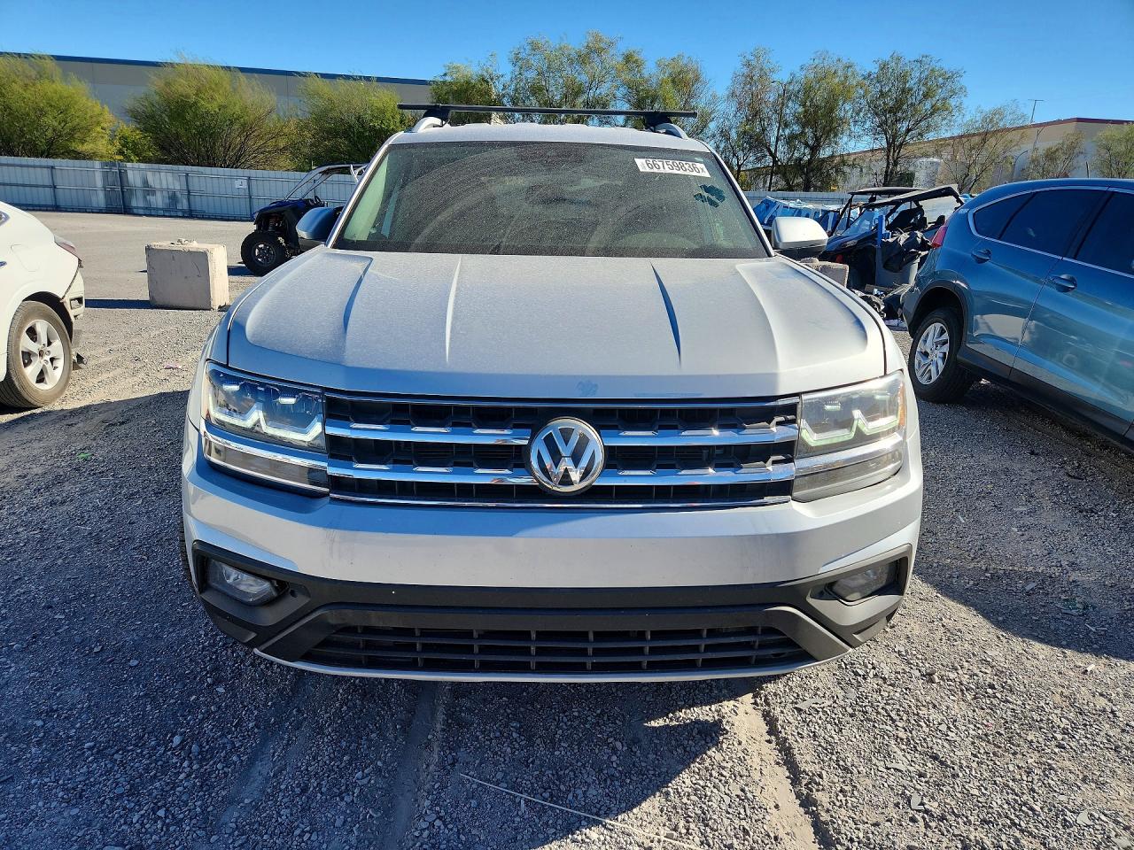 2019 Volkswagen Atlas Se Silver vin: 1V2WR2CA1KC532275