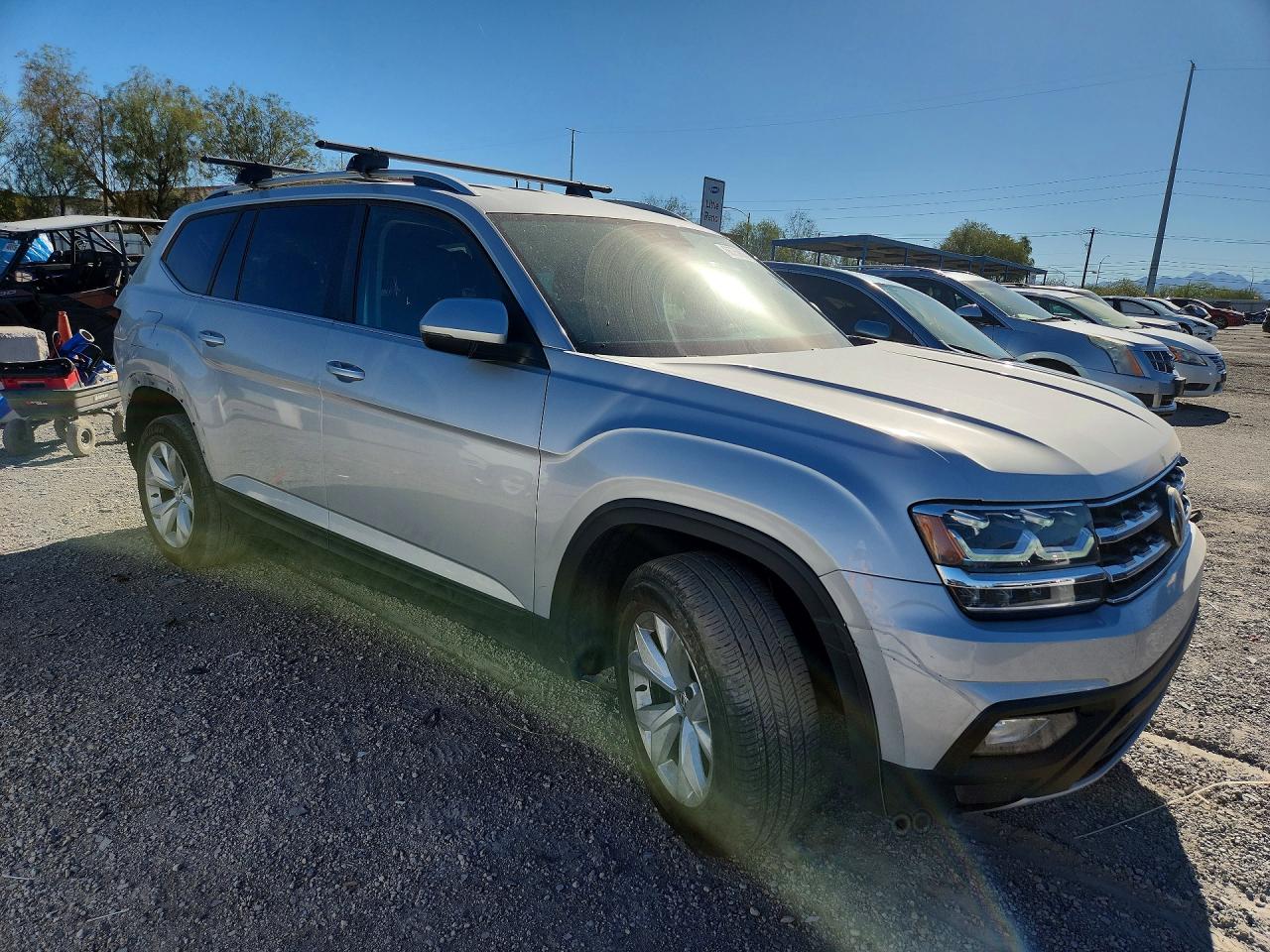 2019 Volkswagen Atlas Se Silver vin: 1V2WR2CA1KC532275