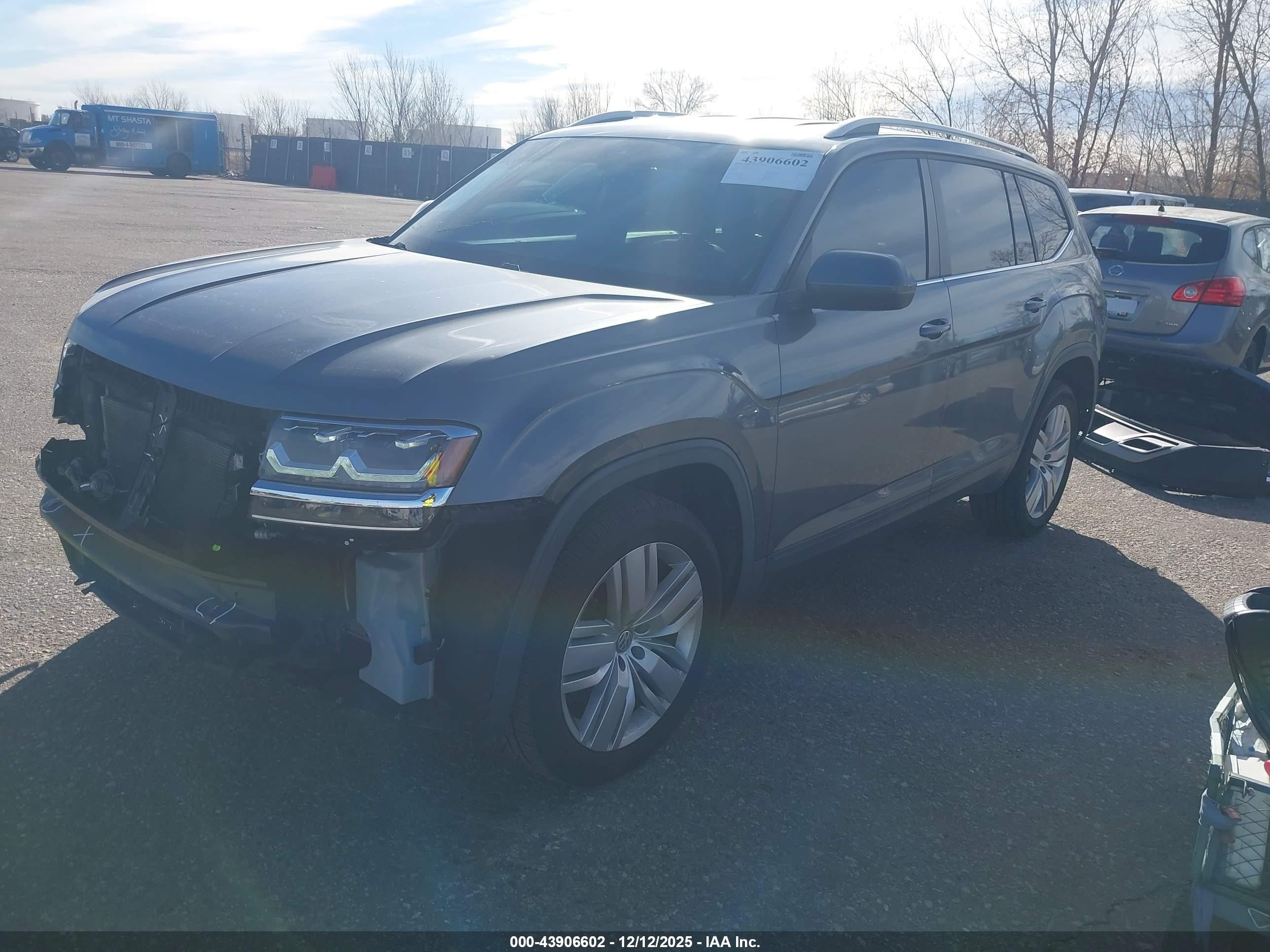 2019 Volkswagen Atlas 3.6l V6 Se W/technology Серый vin: 1V2WR2CA2KC622485