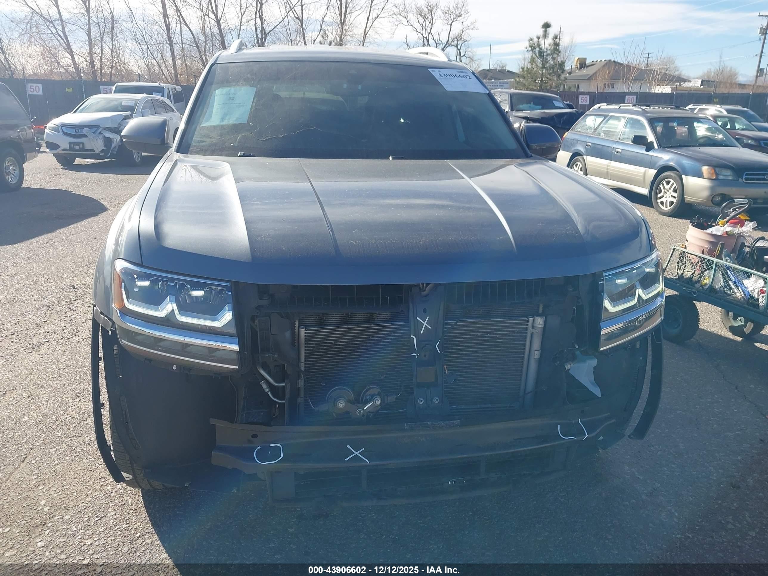 2019 Volkswagen Atlas 3.6l V6 Se W/technology Серый vin: 1V2WR2CA2KC622485