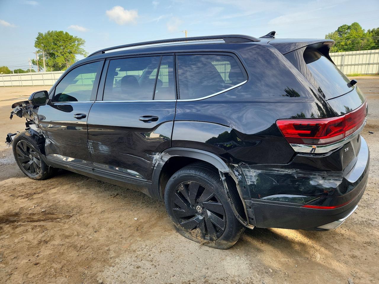 2025 Volkswagen Atlas Se Black vin: 1V2WR2CA2SC554172