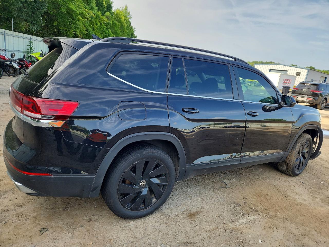 2025 Volkswagen Atlas Se Black vin: 1V2WR2CA2SC554172