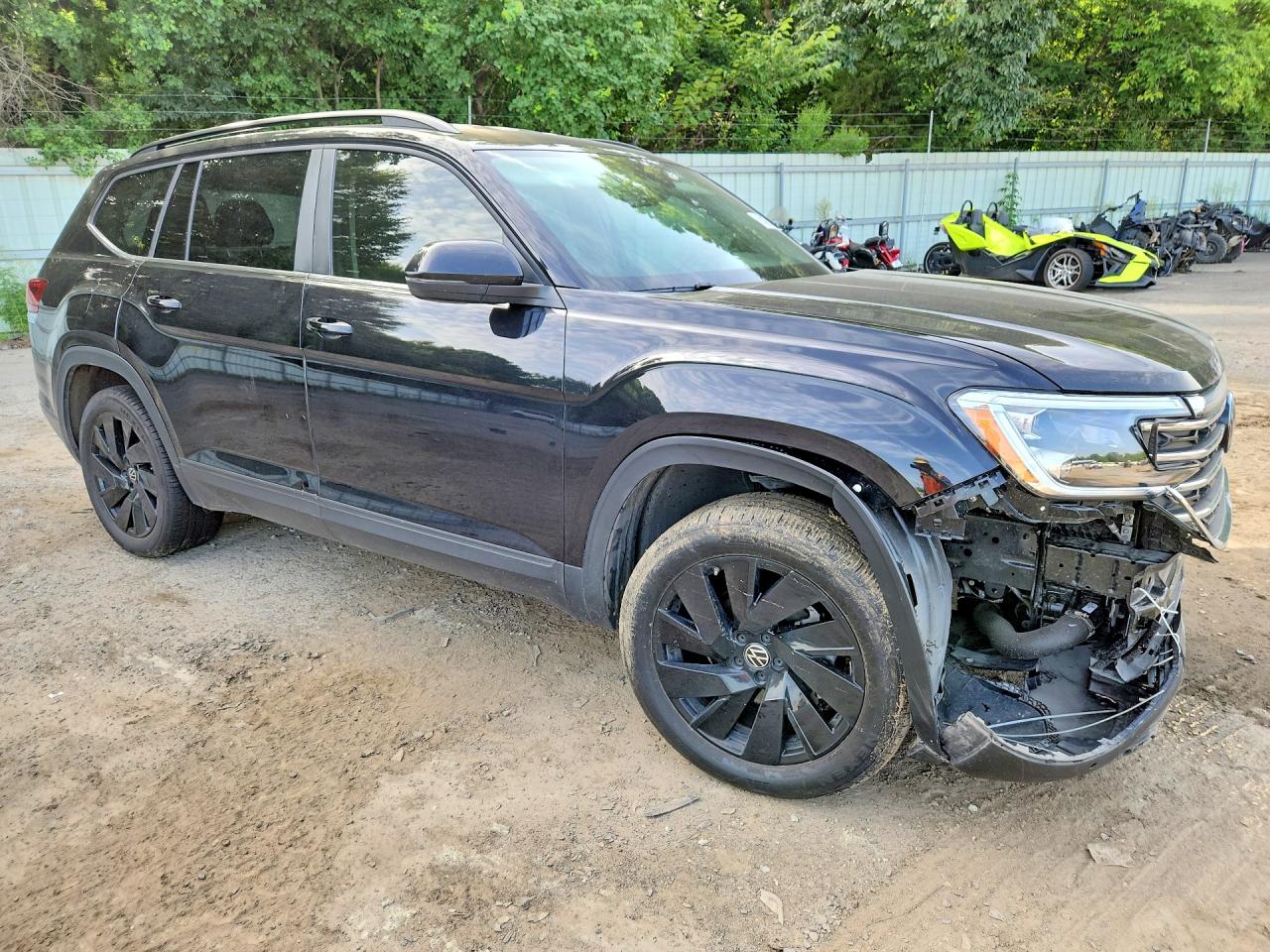 2025 Volkswagen Atlas Se Black vin: 1V2WR2CA2SC554172