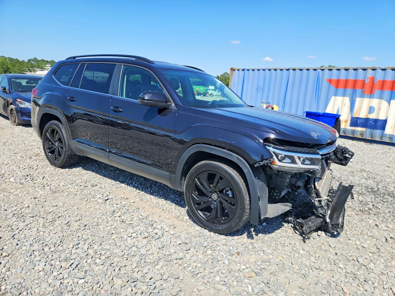 2022 Volkswagen Atlas Se Black vin: 1V2WR2CA3NC507737