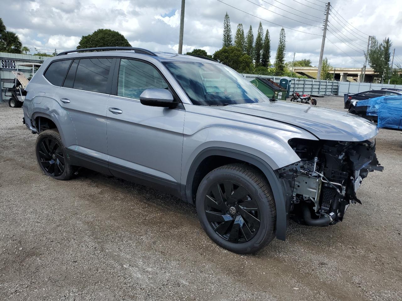 2024 Volkswagen Atlas Se Gray vin: 1V2WR2CA5RC584129