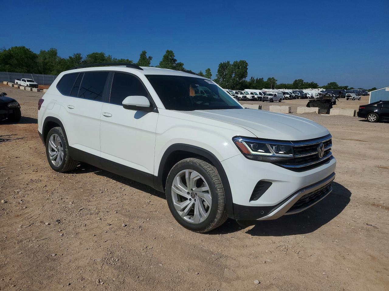 2021 Volkswagen Atlas Se White vin: 1V2WR2CA9MC580335