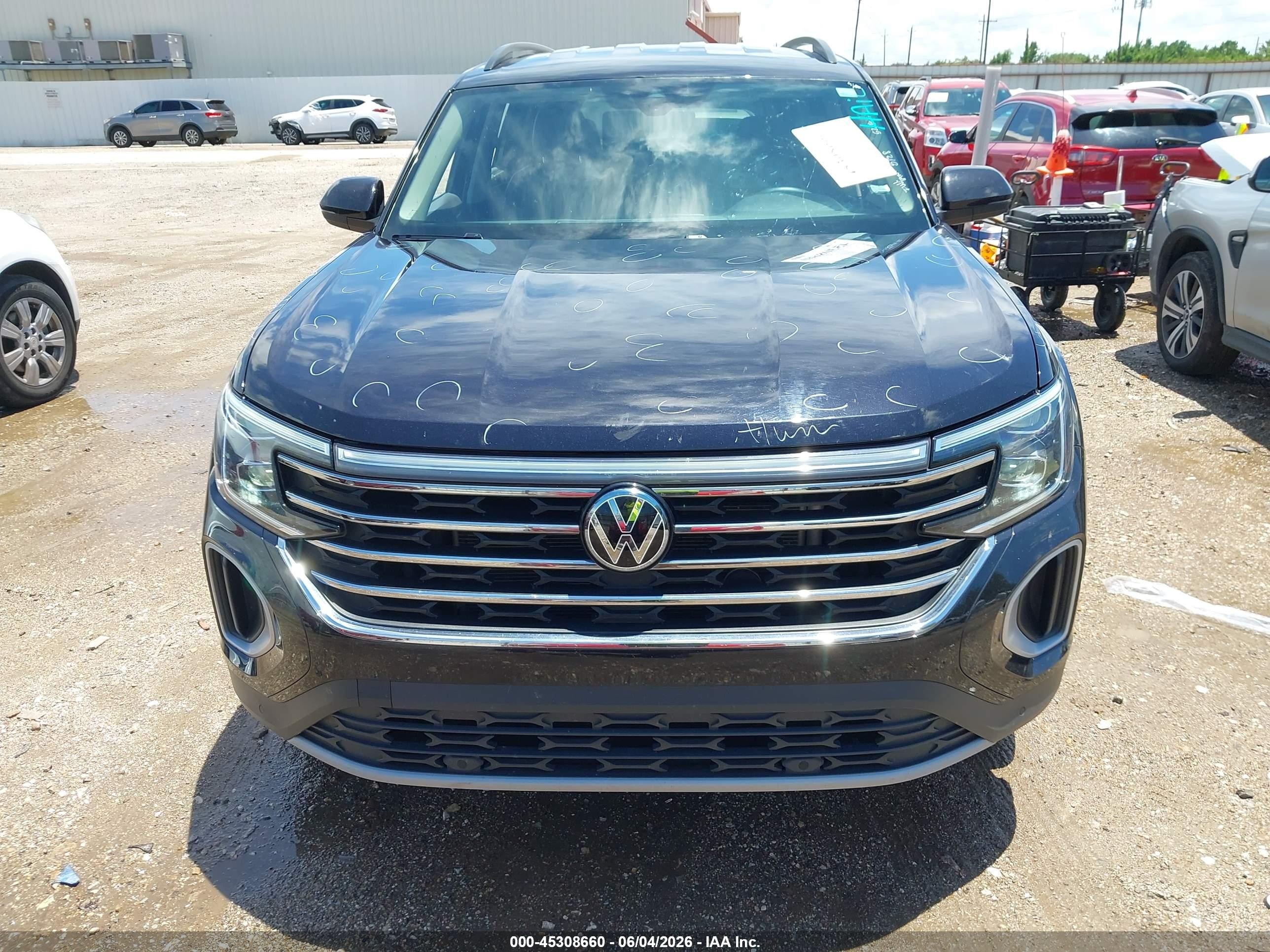 2025 Volkswagen Atlas 2.0t Se W/technology Черный vin: 1V2WR2CA9SC505793