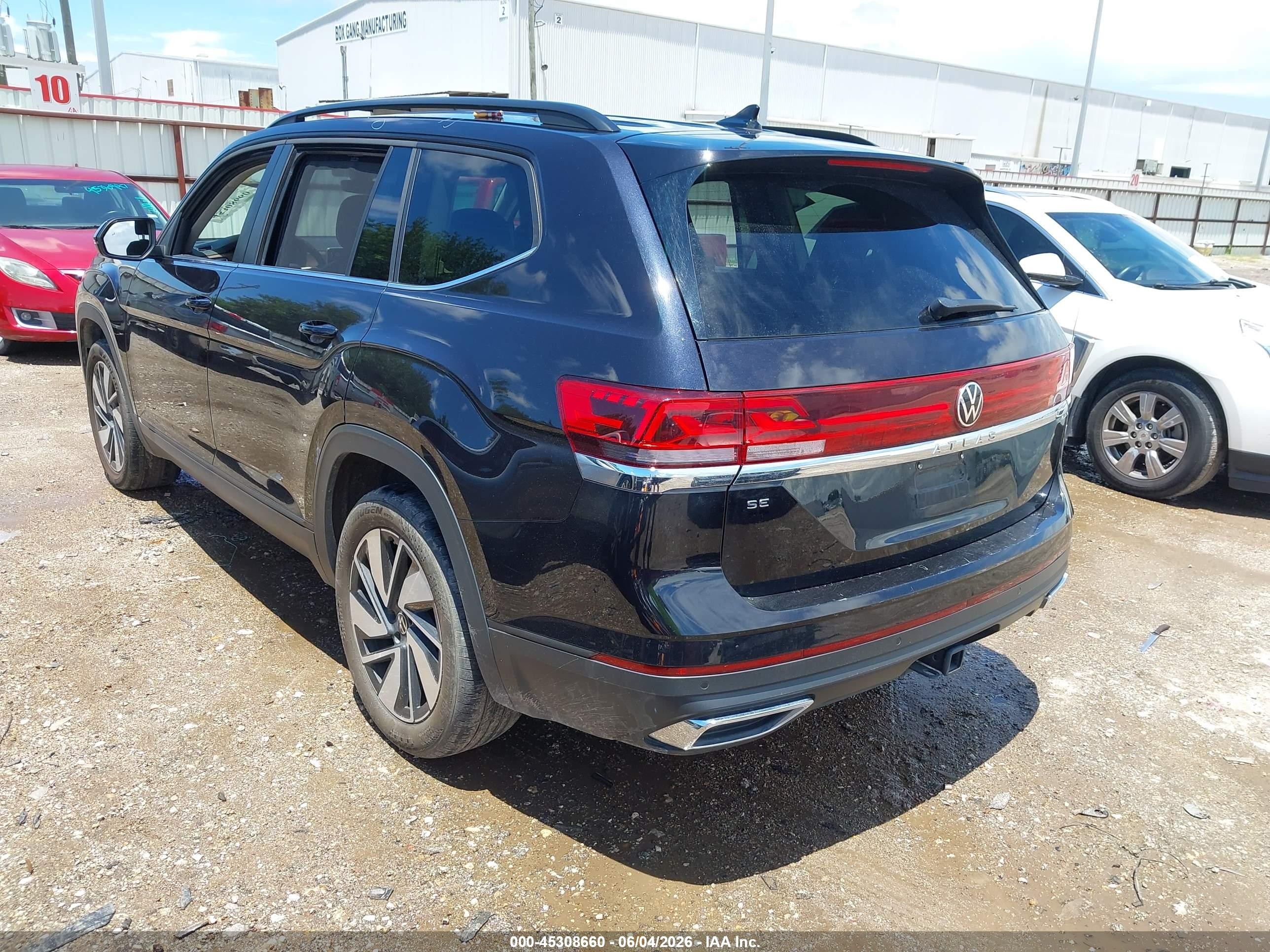 2025 Volkswagen Atlas 2.0t Se W/technology Черный vin: 1V2WR2CA9SC505793