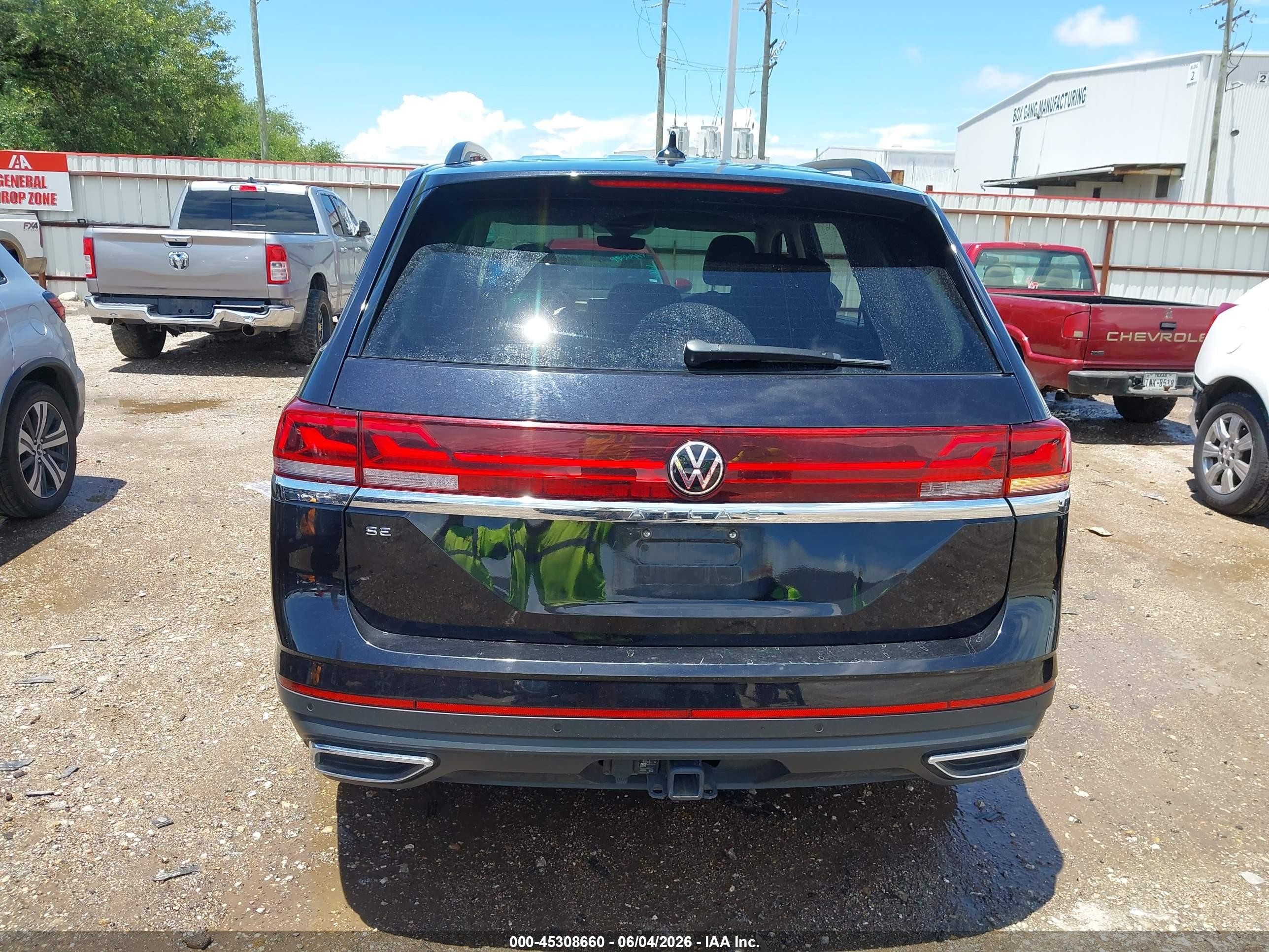 2025 Volkswagen Atlas 2.0t Se W/technology Черный vin: 1V2WR2CA9SC505793