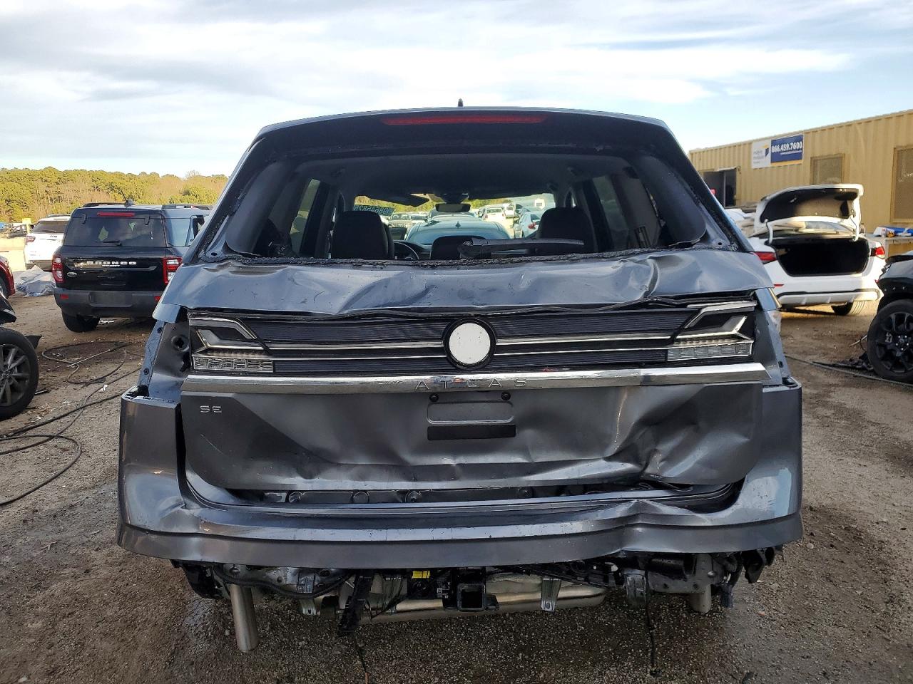 2025 Volkswagen Atlas Se Gray vin: 1V2WR2CA9SC506796