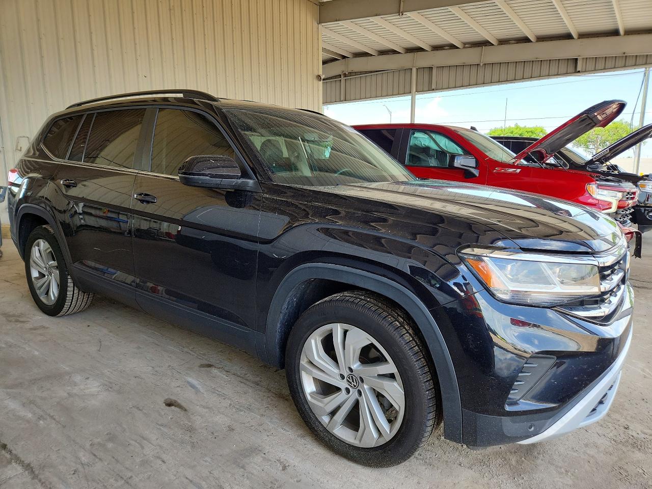 2021 Volkswagen Atlas Se Black vin: 1V2WR2CAXMC594812